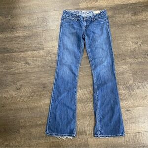 Gap Y2K Low Rise Boot Cut Jeans Size 8 Dark Denim  Long Tall